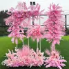 Flores Grandes de Chão para Casamento Flores de Seda Flores Decorativas Flores para Palco T Corredor Flores Penduradas Flores de Casamento Fundo de Flores
