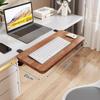 Escritorio de Computadora Bandeja para Teclado Tablero de Extensión para Escritorio Artefacto de Expansión de Escritorio Plegable sin Perforaciones Marco de Soporte para Brazo