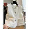Chaleco de Traje Negro para Mujer, Moderno y Elegante, Chaleco con Capas sin Mangas Estilo Francés 2026 para Mujer 5772