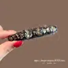 Pinza de Pelo Lujosa Estilo Francés con Pedrería Checa, Pinza Bb, Pasador para Frente y Lado del Cabello, Accesorio para el Cabello