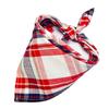 Nuevo Patrón Multicolor Estilo Escocés Bufanda Triangular Bufanda para Saliva de Bebé Bufanda Triangular con Cordones