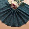 Saia de Renda Elástica Verde Escuro Verde Escuro Decoração de Roupa Estendida Artesanal DIY Auxiliar
