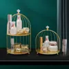 Prateleira de Armazenamento de Cosméticos Estilo Ins de Ferro Nórdico, Decoração Criativa de Suporte de Exibição para Mesa de Maquiagem do Quarto