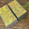 Taza Doble Taza a Juego Caja de Brocado Caja de Regalo Taza de Té Taza de Degustación de Té Caja Vacía Juego de Té Jianzhan Caja de Embalaje Rectangular Caja para Taza del Anfitrión
