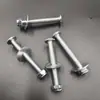 Accesorios de tornillo para asiento de triciclo infantil, varilla y tuerca de fijación de asiento de sillín de bicicleta con manivelas para niño pequeño