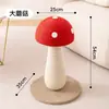 Gato Cogumelo Gato Arranhador Fofo Cogumelo Brinquedo para Gato Poste Arranhador para Gato Engraçado Vara para Gato Moedor de Garras Brinquedo para Gato Atacado