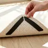 Alfombra fija antideslizante para puerta, alfombrilla anti-desplazamiento, almohadilla de alfombra de doble cara para sofá, pegatina mágica