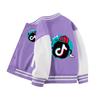 Abrigo de niño otoño e invierno Nuevo abrigo de niño de todo fósforo para niños medianos y grandes con forro polar de grosor medio, ropa de béisbol informal para niños