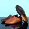 Zapatos de Cuero para Hombre 2024 Nuevo Británico Negocios Transpirable Casual Zapatos de Frijol Combinan con Todo Suela Blanda Conducción Trabajo Zapatos Slip-on