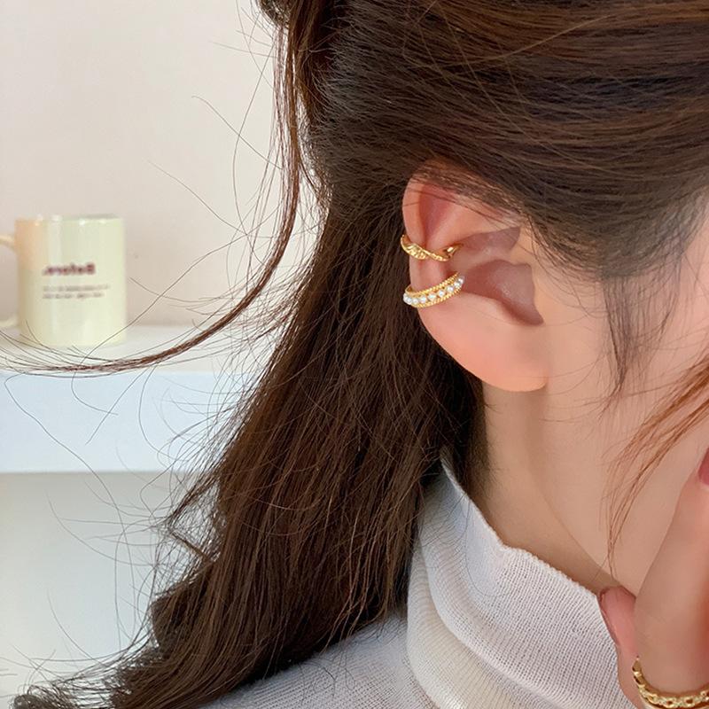 小众设计感独特珍珠耳夹女无耳洞耳饰气质高级耳环耳骨夹