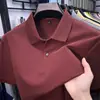 2026 Verano Nuevo Estilo Camiseta de Manga Corta de Algodón Puro Polo de Cuello Camisero de Manga Corta de Verano Top de Manga Corta de Color Puro