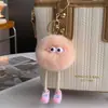 Lindo Conejo de Piernas Largas Bola de Carbón Peluche para Llavero de Coche Colgante Juguete de Peluche Encanto para Bolsos para Parejas