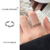 Pulsera Lan zhi cruz personalidad simple Joker hebilla de anillo apertura anillo de plata esterlina 925 no se desvanece venta al por mayor