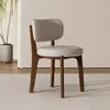 Silla Nórdica Moderna Minimalista para el Hogar de Madera Maciza Silla con Respaldo de Diseño Italiano de Lujo Ligero Silla de Comedor para Apartamento Pequeño