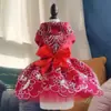 Vestido de Casamento para Pet, Saia Tutu, Exportação para Amazon, Venda Direta de Fábrica Transfronteiriça, Vestido de Princesa para Gato e Cachorro