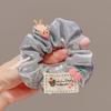Scrunchie de Tela a Cuadros para Mujer, Liga para el Cabello Versátil Dulce y Fresca, Nuevo Accesorio para el Cabello de Personalidad Femenina
