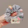 Goma para el pelo plateada estilo coreano, para niñas, para moño, banda para el pelo, cuerda para el pelo de niña pequeña, accesorio para el pelo de bebé