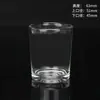 Taza de Vela Transparente Portavelas Redondo de Vidrio Fondo Engrosado Adornos de Dormitorio Recipiente para Velas casero DIY Crema de Aromaterapia Taza Vacía
