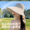 Nuevo Sombrero Facial Anti-UV de Verano, Chal, Sombrero de Sol para Protección del Cuello, Sombrero de Sol para Protección Solar de Primavera y Verano, Sombrero de Pescador de Ala Ancha