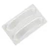 Pegatinas de talón brillantes con efecto de onda de agua, pegatinas de talón transparentes de gel, unisex, plantilla invisible, pegatinas anti-desgaste para tacones altos