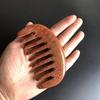 Pente de sândalo verde para presente artesanal pente de sândalo amostra grátis LOGO gravado pente de massagem com dentes largos fábrica atacado