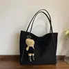 Bolso de Axila de Gran Capacidad Retro para Mujer 2025 Nuevo Bolso Tote de Gamuza Color Sólido Bolso de Hombro Casual para Viajes
