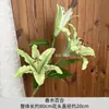 Flores Artificiais em Tons de Verde São Combinadas com Decorações de Casamento Temáticas de Gramado e Floresta ao Ar Livre, Decorações para Salão de Casamento em Casa e Flores Artificiais