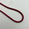Pronta entrega corda trançada 5mm cor sólida colorida cordão de moletom calça casual cintura poliéster com núcleo paracord corda redonda cordão DIY