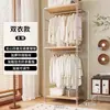 Cabideiro de madeira, cabideiro de chão para quarto, combinação de closet, guarda-roupa aberto montado
