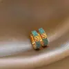 Brincos de franja com contas de zircônia azul vintage, estilo retrô francês, luxo leve e sensação de alta qualidade