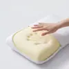 Almohada de espuma viscoelástica de cero presión para dormir para adultos, blanca, funda con textura de panal 3D lavable a máquina, 60x40x12cm