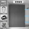 Juego de Cortina de Ducha Plegable para Baño con Sujeción Magnética, Tela Impermeable Engrosada, Juego de Cortinas Divisorias sin Taladro para Separación de Zonas Secas y Húmedas