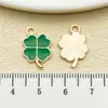 Sombrero Verde Irlandés que Gotea Aceite Trébol de la Suerte Colgante de Trébol Pulsera Llavero DIY Accesorios de Joyería