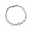 Pulseira Coração Vazado com Diamantes Cintilantes, Luxo Leve, Simples e Sofisticada, Pulseira de Zircônia para Mulheres, Acessório da Moda para o Dia a Dia, Atacado do Fabricante