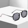 2189 Rebaja Poligonales Retro Steampunk Metal Gafas de Sol Hombres y Mujeres Amazon Gafas al por Mayor Y2