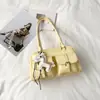 Bolso Femenino de Nicho Elegante y de Alta Calidad de Shuai Mi, Moda Estilo Coreano Bolso Simple de Hombro o Axila, Bolso de Viaje de Moda Retro