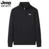 Nova Blusa de Moletom Masculina Meio Zíper Pulôver Solta Quente Oversized Tendência Versátil Gola Alta Primavera 2026