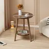 Mesa de centro redonda pequena mesa de café sala de estar simples casa mesa lateral de sofá quarto mesa de cabeceira mesa de varanda mini minimalista criativa