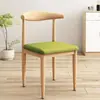 Silla taburete de cuerno minimalista moderno nórdico para dormitorio con respaldo, silla de escritorio para comedor del hogar, silla de estudio para estudiantes