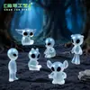 Nuevo producto transfronterizo: Figuritas de alienígenas que brillan en la oscuridad, decoraciones de paisajismo de jardín DIY, adornos colgantes y figuritas en miniatura para escritorio