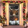 Cortina de Puerta Navideña Tela Colgante Árbol de Navidad Muñeco de Nieve Hombre Mayor Tema Decoración de Entrada Arreglo Festivo Fuente Transfronteriza Fábrica
