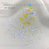 Nuevos y Modernos Rhinestones de Mono Estrella de Colores Brillantes Estrella de Cinco Puntas de Fondo Plano Decoraciones de Arte de Uñas de Vidrio K9 Venta al Por Mayor