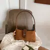 Bolso de Gamuza Felpa para Axila para Mujer 2026 Otoño Nuevo Estilo Moderno de Gama Alta Estético Versátil Maillard para Viajes Diarios Bolso de Hombro Único Cruzado