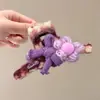 Atmósfera de Otoño e Invierno Pinza para el Cabello de Tamaño Mediano Elegante Versátil para la Parte Posterior de la Cabeza Recogido Pinza de Tiburón Alta Apariencia Pinza de Garra de Felpa Accesorios para el Cabello