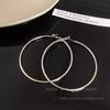 Pendientes de plata S925 con forma de aguja, estilo europeo y americano, exagerados, sencillos, para mujer, de lujo, ligeros, de alta gama, elegantes, elegantes y únicos.