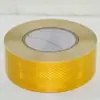 Adesivos refletivos, fita de advertência superforte de produção nacional, adesivos para postes de segurança anti-colisão de alto brilho para uso noturno, película refletiva de tráfego Classe 2