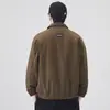 Chaqueta de solapa de trabajo retro de alta gama para caballero, nuevo estilo otoño para hombre, abrigo casual holgado estructurado con patchwork