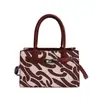 Bolso Bandolera de un Solo Hombro, Bolso Cuadrado Pequeño con Colores Contrastantes, Nuevo Modelo 2026, Estampado Hermoso, Gran Capacidad, Bolso Retro para el Trabajo