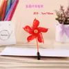 Pinza para el pelo de molino de viento del día nacional estrella de cinco puntas encantadores accesorios para el cabello tocado para evento deportivo escolar pinza pequeña de molino de viento para niños