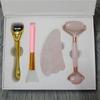 Juego de rodillos de cristal con microagujas, masajeador de jade, tabla de raspado facial, caja de regalo para spa de belleza, venta al por mayor de fábrica